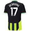 Conjunto (Camiseta+Pantalón Corto) Manchester City De Bruyne 17 Segunda Equipación 2024-25 - Niño